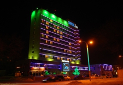 Подсветка фасада гостиницы  “Зея“